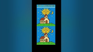 Faith & Fun Game: Spot 3 Differences in The Church and The Cross