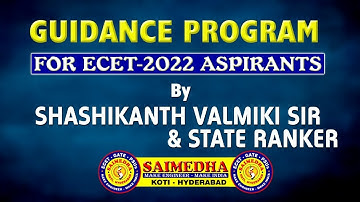 GUIDANCE PROGRAMME FOR ECET-2022ASPIRANTS