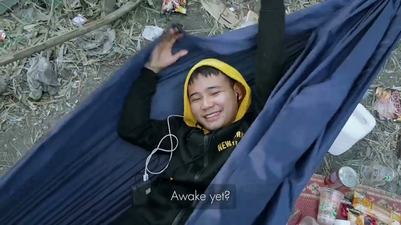 Hard life of the refugee: Hike to connect/ this is how we make a phone call..