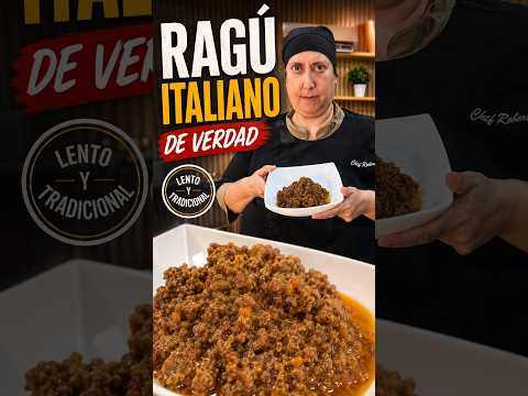 COMO HACER EL RAGÚ A LA BOLOGNESE! 🍝🇮🇹  #pasta #Chefroberta #recetas