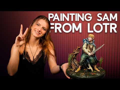 Painting Sam from LOTR 🧡 NomNom Figures Model on Lychee Library