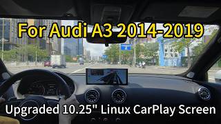 Road Top Ultra-Slim 10.25-inch Touchscreen Linux System Demo Audi A3 S3 Carplay Android Auto Kit NEW
