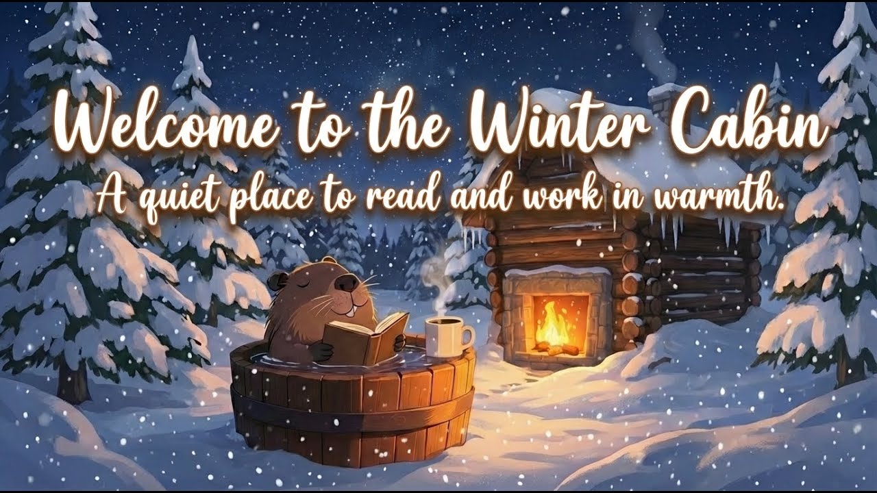 Winter Cabin ❄️ Cozy Focus Lo-Fi for Reading & Work