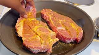 Juicy Steak with sweet potato . Steak recipe.