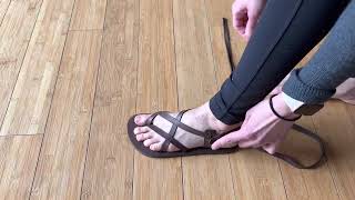 How to Tie Laboo Leather Barefoot Sandals