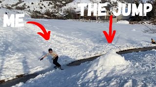 I did a mute 360 on this jump...
