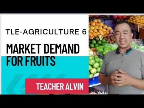 TLE 6 Agriculture MARKET DEMAND FOR FRUITS @teacheralvintv #fruits # ...