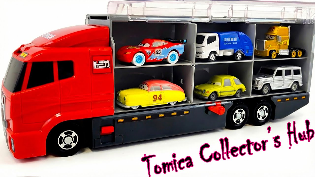 トミカ　はたらくくるまコレクション　TOMICA トミカ☆はたらくくるま開封＆コンボイ収納 ! ホンダNSXも参加