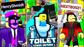 😱 ТУАЛЕТНЫЙ МОНСТР! 🚽ПОВЕЛИТЕЛЬ УНИТАЗОВ🔥! Toilet Tower Defense Roblox РОБЛОКС #2часть [7+]