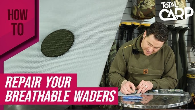 Wader Repair - How to fix and patch a pin hole leak, Seam and Tear in your  Fishing Waders 