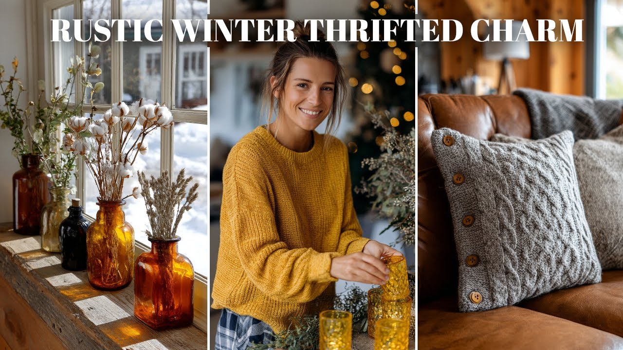 ❄️ Уютный зимний уголок в деревенском стиле: преображение небольших пространств с помощью вещей, ...