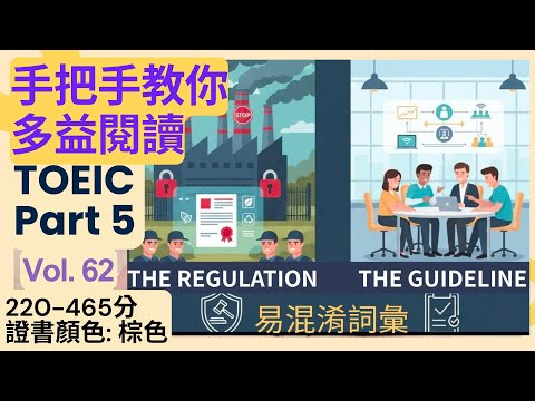 從零開始刷 TOEIC Part 5|Day 62|適用 220~465 分初學者|棕色【技術文件】題型 #toeic #無痛刷題 #多益part5 #多益閱讀 #toeicpart5