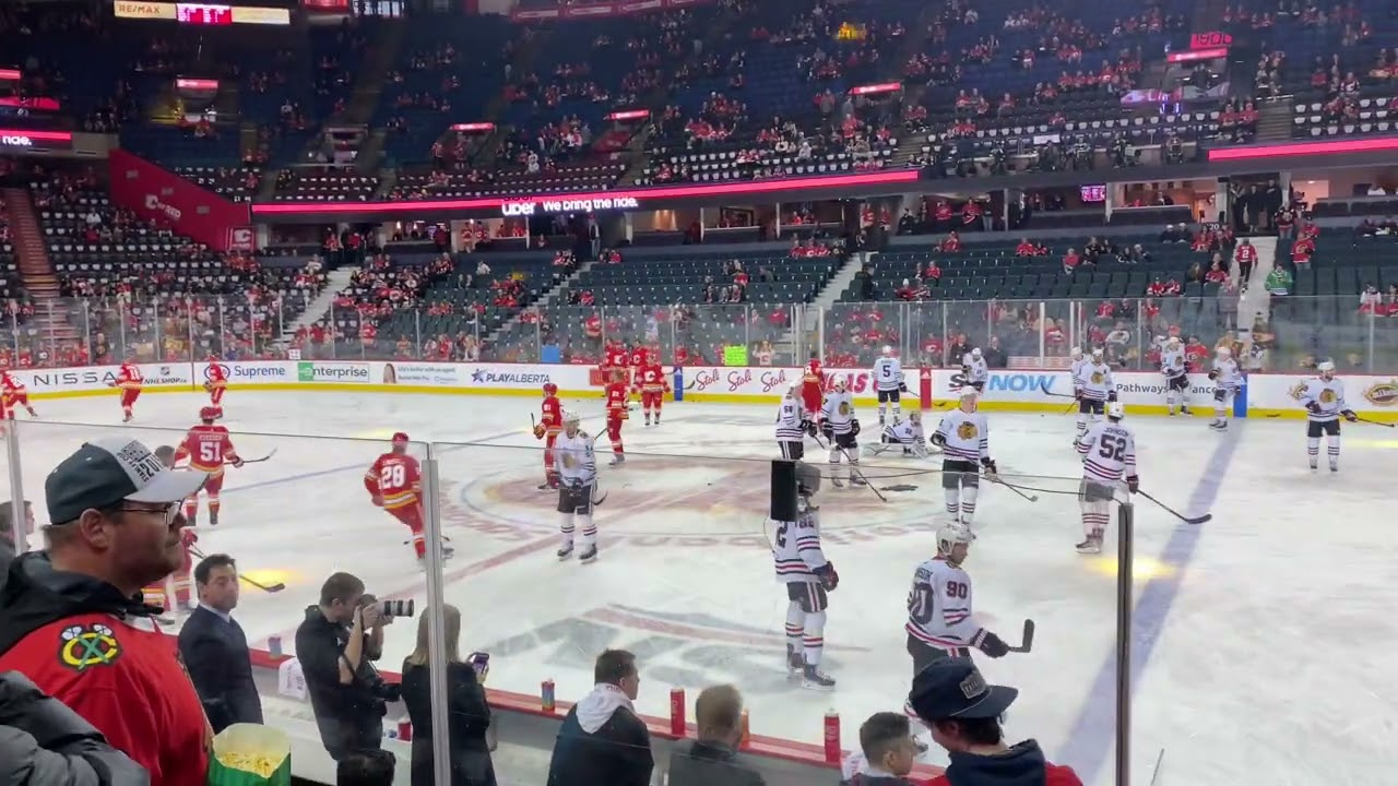 Flames warmups 2