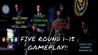 BLACK OPS 1 *FIVE* ROUND 1-20 GAMEPLAY!! (CO-OP)