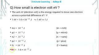 13 How small is electron volt