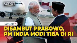 [FULL] Detik-Detik Presiden Prabowo Sambut PM India Narendra Modi Mendarat di Indonesia