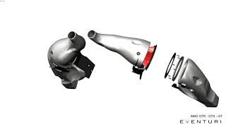 Mercedes AMG GTR - GTS - GT Eventuri intake system. CAD Animation.
