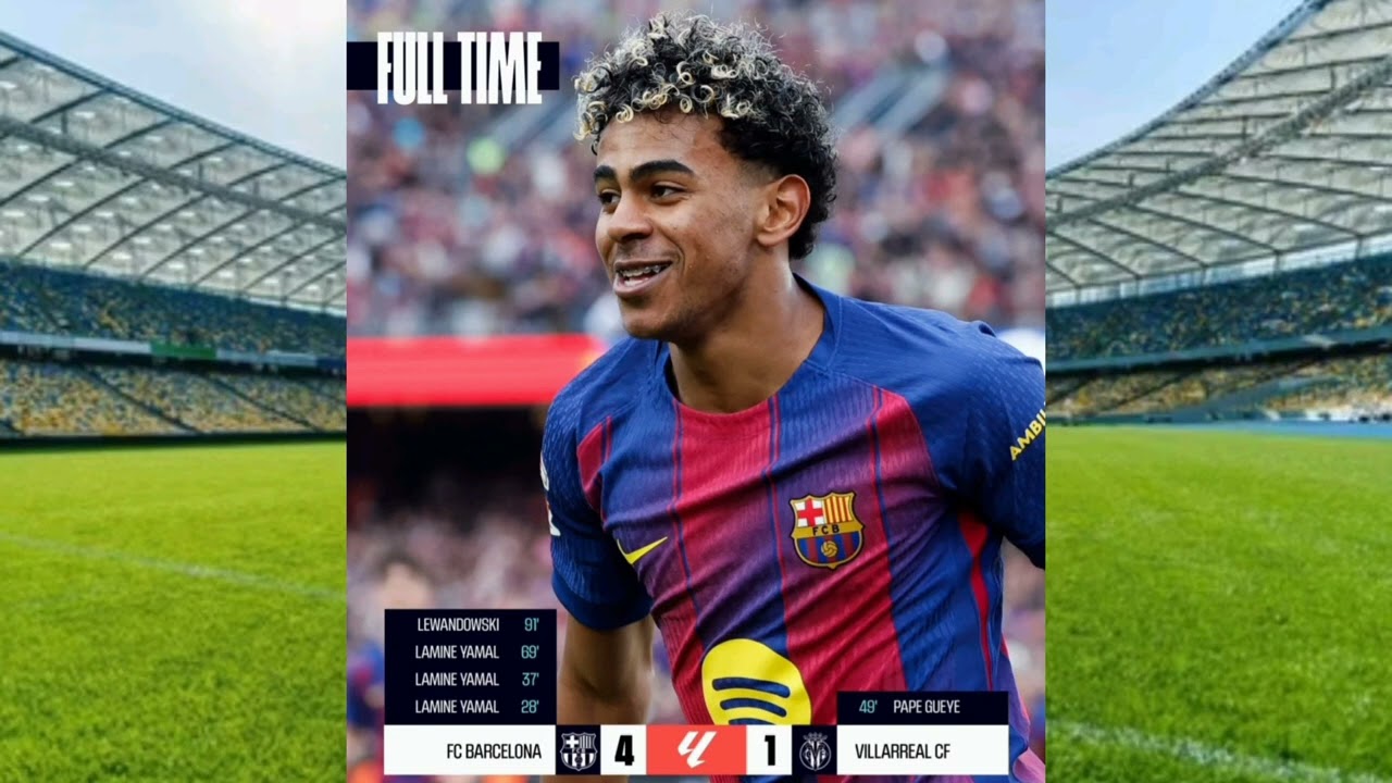 Festival offensif : Barcelone surclasse Villarreal 4-1