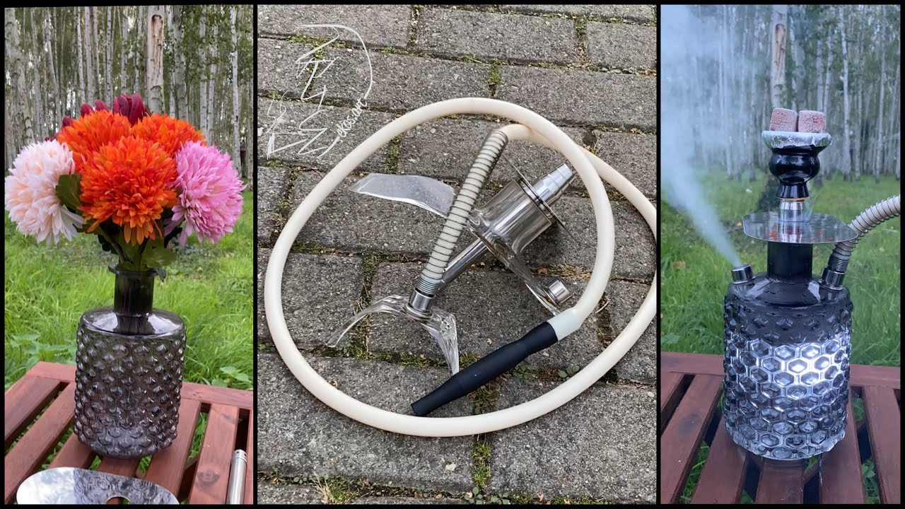 DIY Shisha Vase Blumenvase Wasserpfeife Wald Vazo Nargile Orman Hookah Forest Chicha | ekosArt