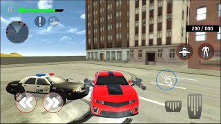 Robot Biến Hình ô tô đỏ bắn súng/ Red Ball robot car transform/game wfk screenshot 2