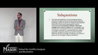 S-CAR Dissertation Defense: Alexander Cromwell: Building a Culture of Peace