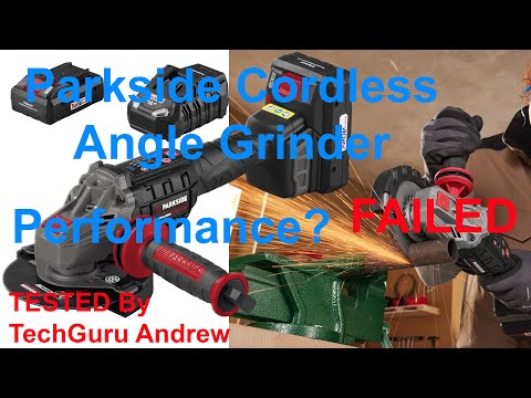 Акумуляторна кутова шліфувальна машина (болгарка) Parkside PERFORMANCE PWSAP 20-Li F6 безщіткова (20 В, 4 Аг, 125 мм, Німеччина), видео 2