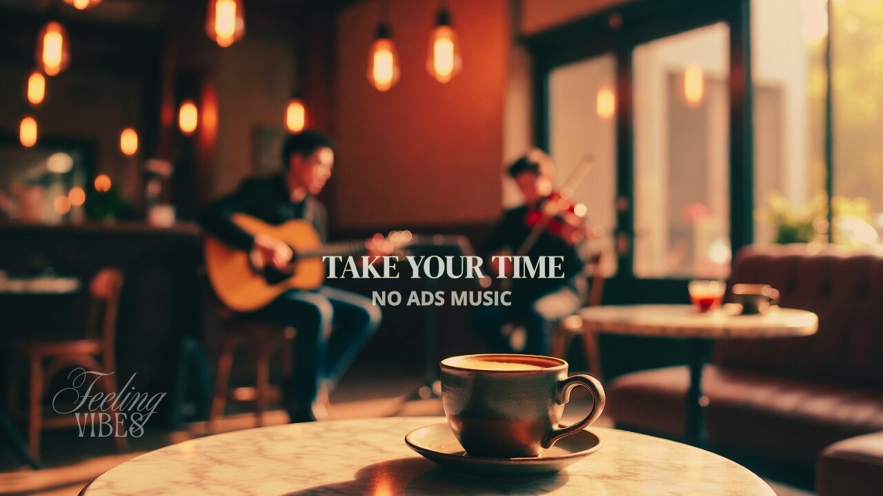 (No Ads) This Feels Like A Soft Morning Light In A CAFÉ ☕ (Focus/Relax) | Acoustic Guitar For Work