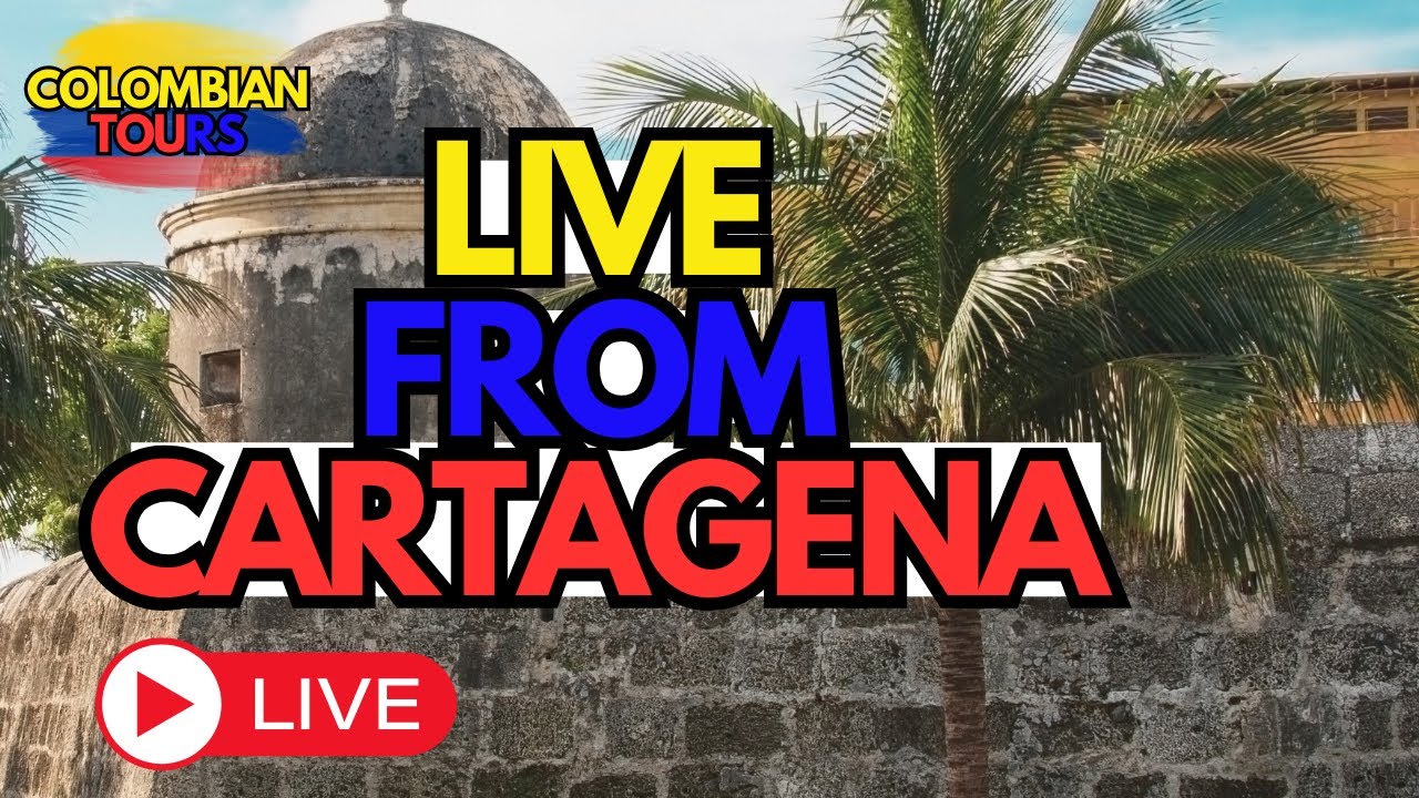 ColombianTours LIVE IRL from Cartagena de Indias 🇨🇴 walled city highlights.