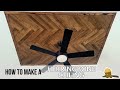 How to Make and Install a Herringbone Ceiling