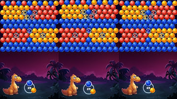 BUBBLE SHOOTER |  PRIMITIVE DINOSAURS - EGG SHOOT #Ms Gamer
