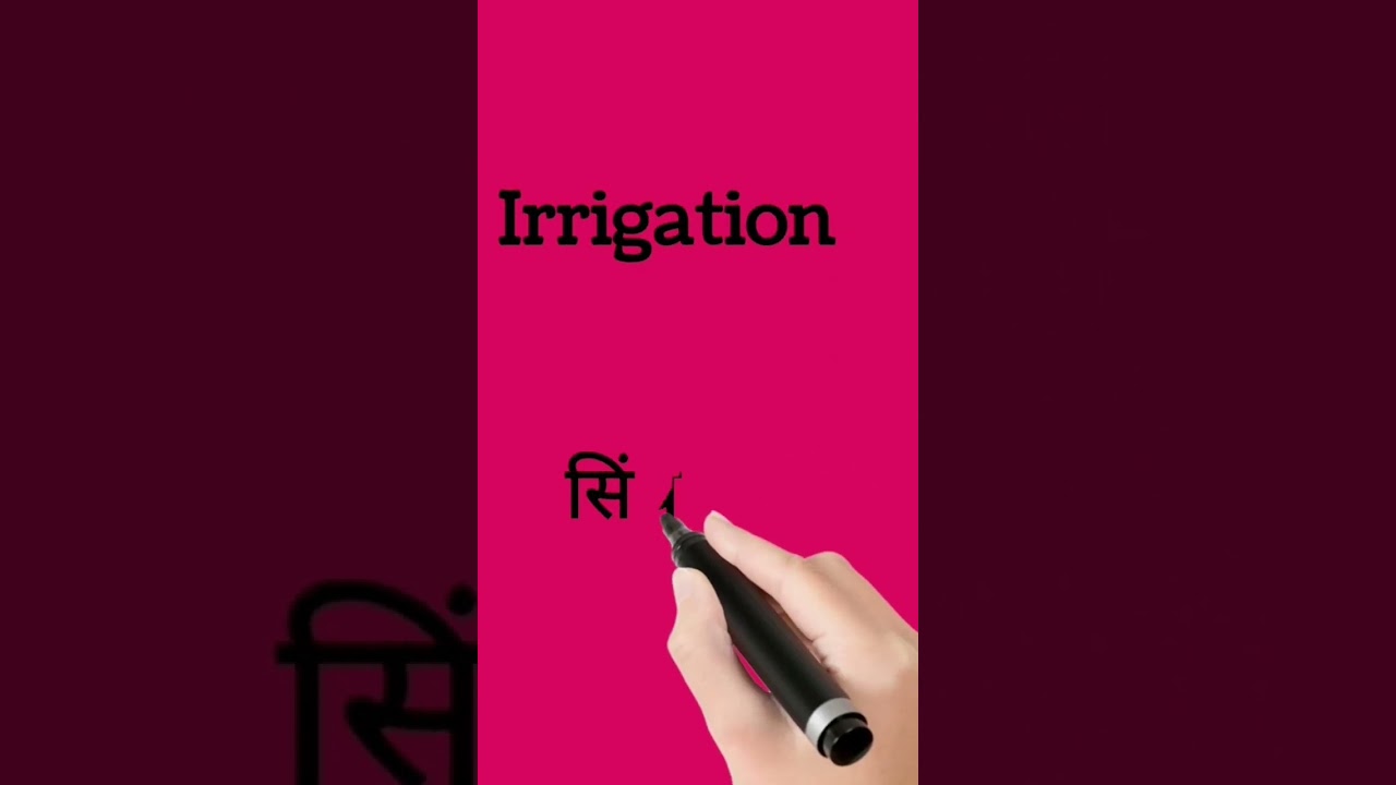 Irrigation meaning in hindi||इररिगेशन को हिंदी में क्या कहते हैं||शब्दार्थ||शॉर्ट्स