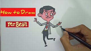 How to draw Mr.Bean easy step by step - Sketch with VB