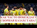 Как часто побеждает сборная Казахстана?