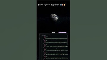 Building a Solar System with Code! ✨ #coding #shorts #ytshorts #css #cssanimation #solarsystem #html