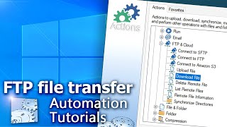 How to automate an FTP transfer? · Tutorial · Automation Workshop for Windows screenshot 3