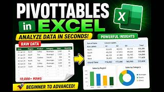 PivotTables in Excel (Full Beginner Guide in 7 Minutes)