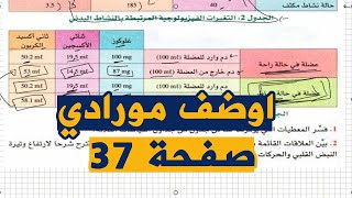اوضف مواردي صفحة 37 من الكتاب المدرسي علوم طبيعية للسنة الرابعة متوسط الجيل الثاني