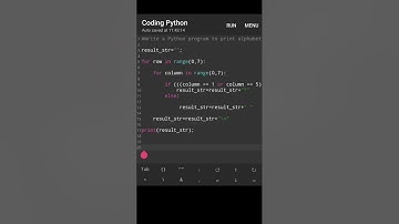 Write a Python program to print alphbet pattern 