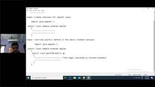 Creating Applets
