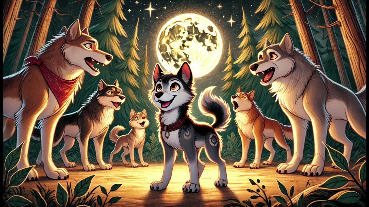 Moon the Wolf's Big Adventure | Friendly Wolf Bedtime Story for Kids | Sleep Meditation