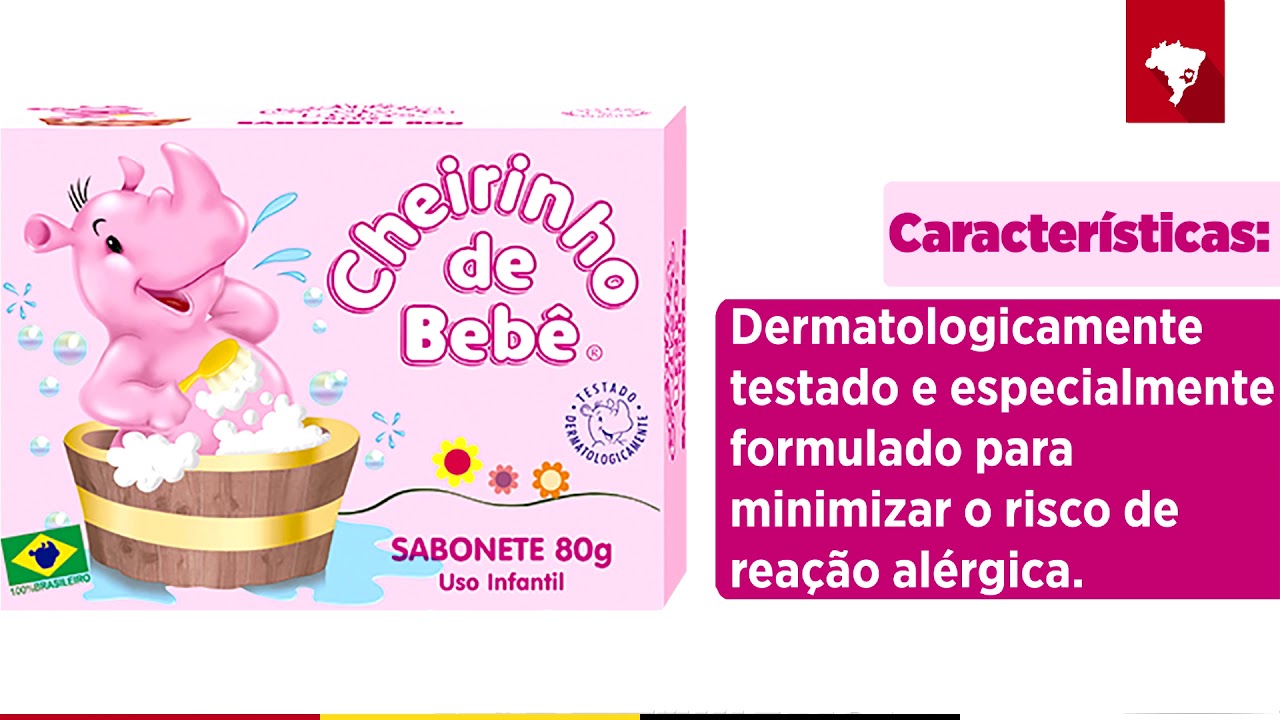 Comprar Sabonete Infantil Cheirinho De Bebe Rosa 80g