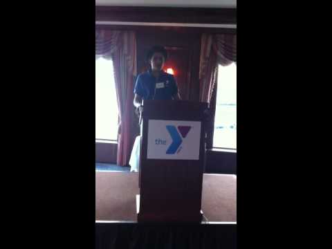 Saul Nunez speak to YMCA Boston