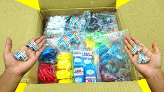 Science Project Kit 500 Item Kit Useful For School Science Project HW Battery, BO Motor, Switch, LED