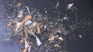 exploding text test in Blender Profile