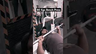 80 Kgs Inclined Bench Press Best Chest Exercise Workout #gymmotivation
