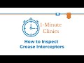 How to Inspect Grease Interceptors