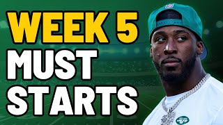 8 MUST START Players in Week 5 || 2023 Fantasy Football