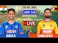 India Vs Zimbabwe 48th T20 Match | Live Score Analysis &amp; Discussion | IND vs ZIM T20 Match
