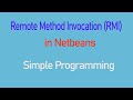 RMI project Simple program using NetBeans