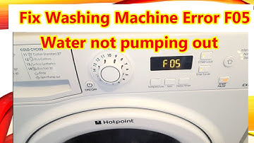 HOW TO FIX ERROR F05 WASHING MACHINE WATER NOT PUMPING OUT